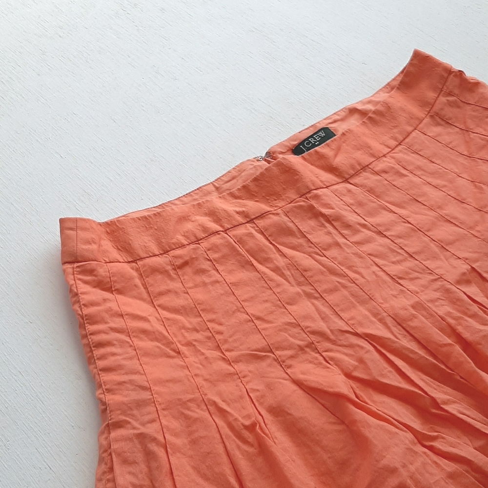 Vibrant orange J.crew skirt.